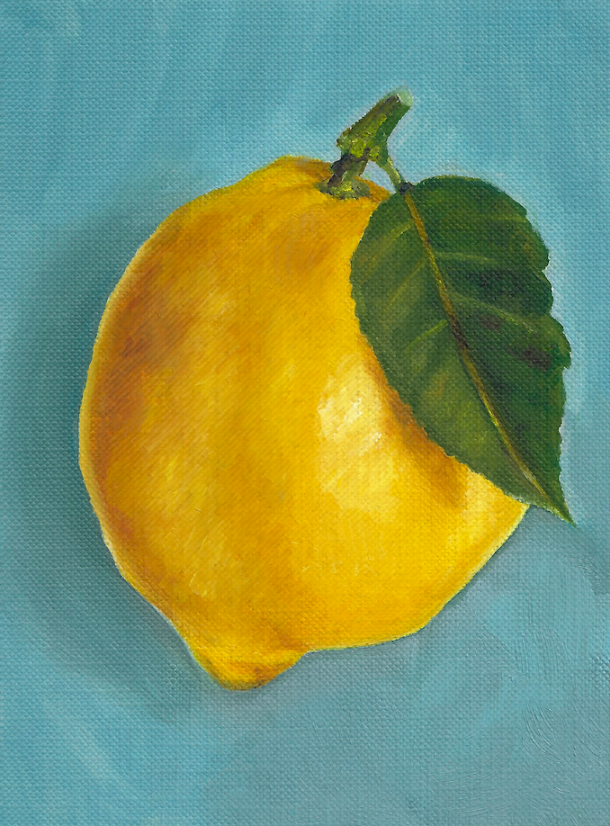 Lemon Study 4x6 Art Print