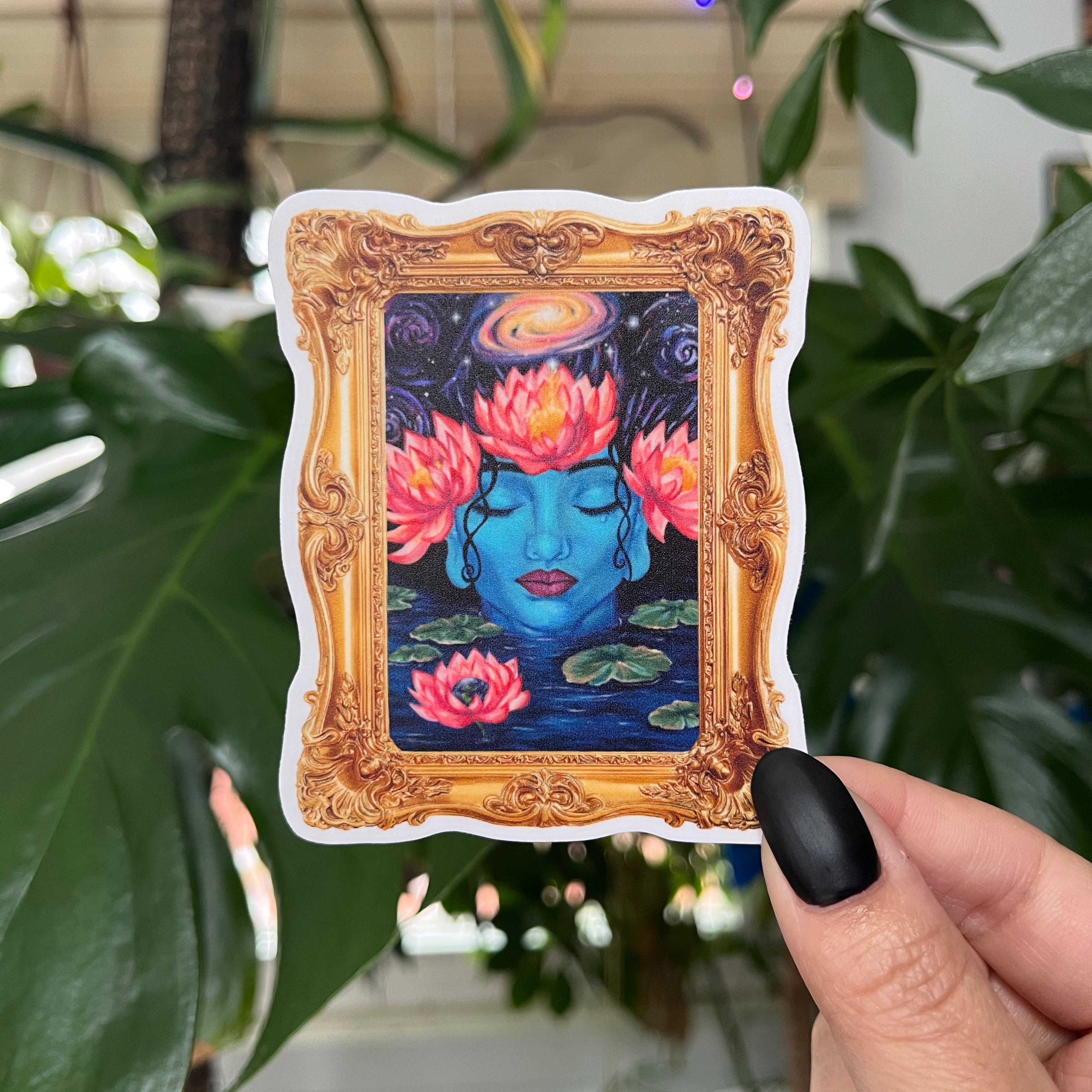 Gaia - Gold Frame Sticker