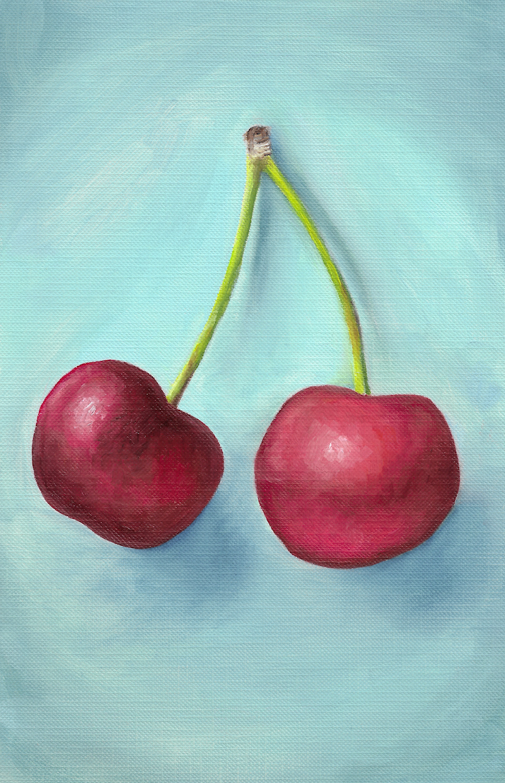 Cherry Study Art Print,  4x6