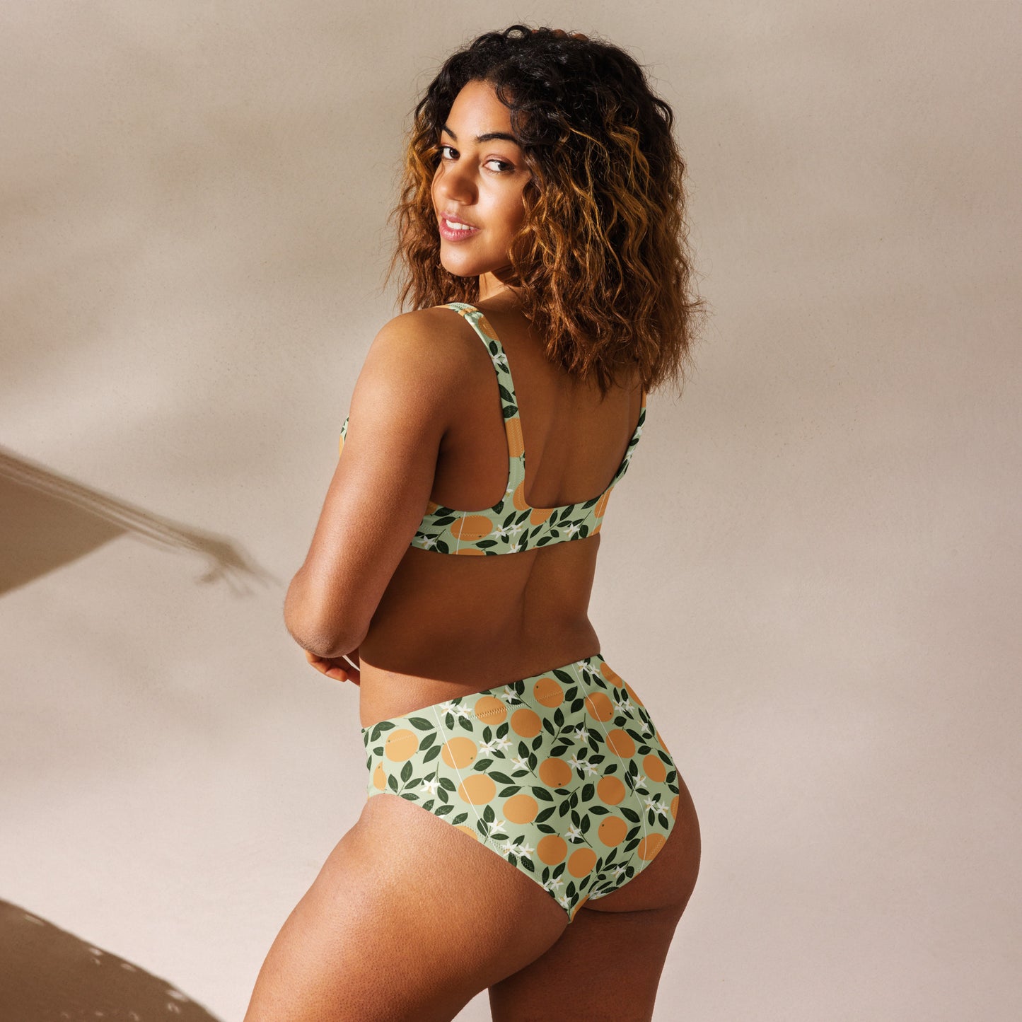 Recycled high-waisted bikini, Clementine