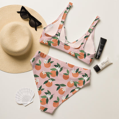 Recycled high-waisted bikini, Clementine