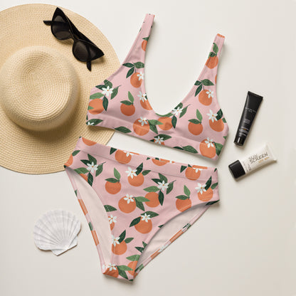 Recycled high-waisted bikini, Clementine