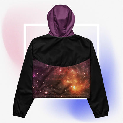 Galaxyscape III Cropped Windbreaker