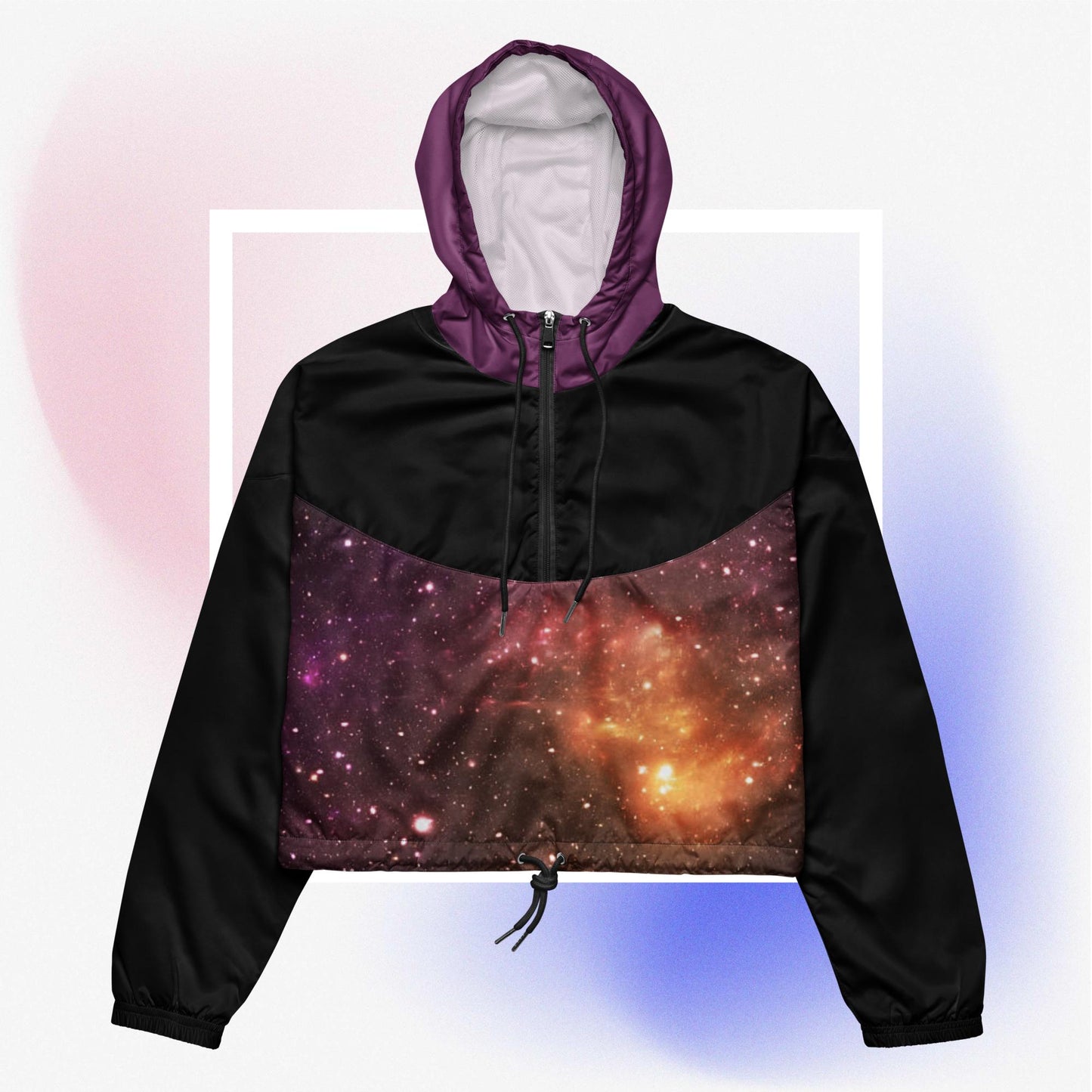 Galaxyscape III Cropped Windbreaker