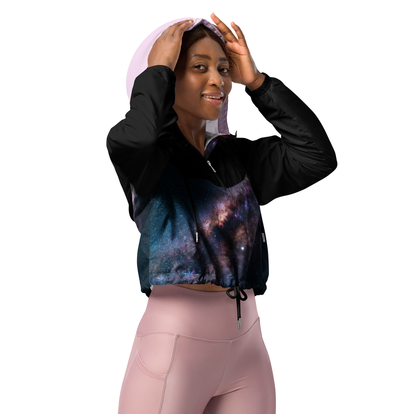 Galaxyscape IV Cropped Windbreaker