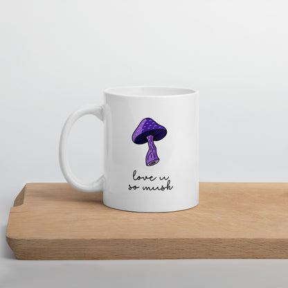 Love You So Mush Mug - Purple Mushroom