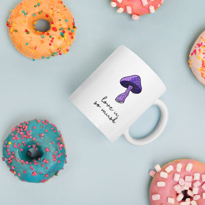 Love You So Mush Mug - Purple Mushroom