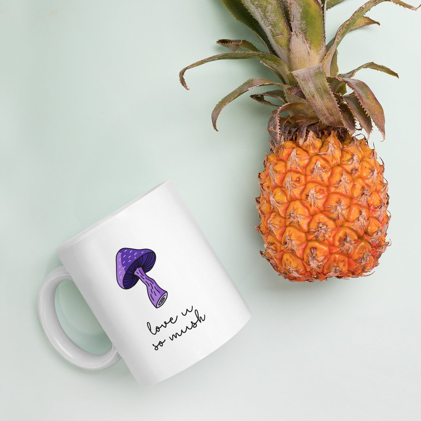 Love You So Mush Mug - Purple Mushroom